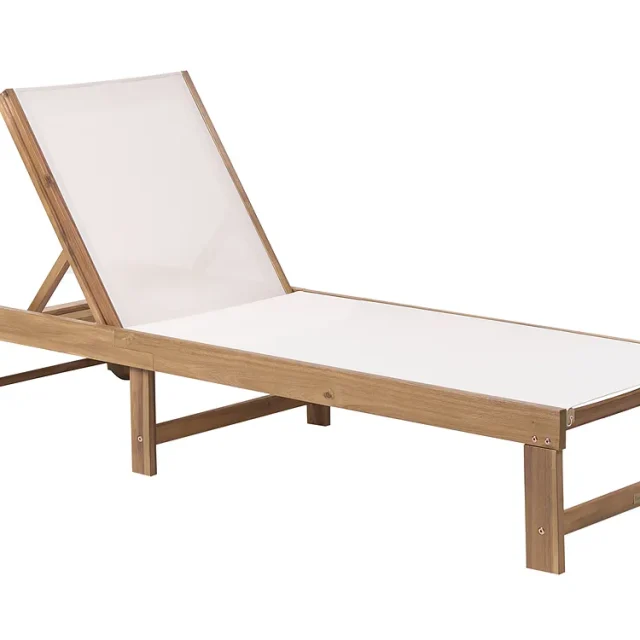 Solstol PEDESINA Akaciaträ Beige