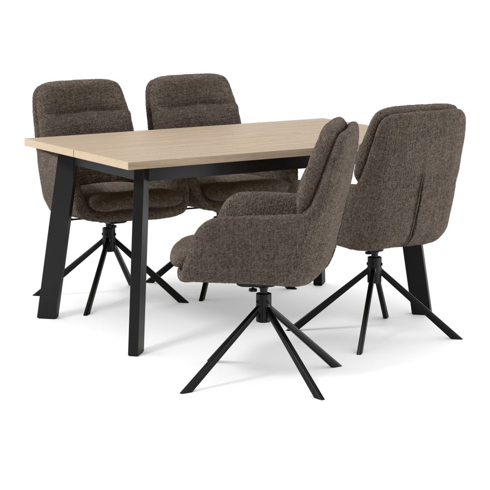 Nomad Matgrupp med 4 stolar Aledo