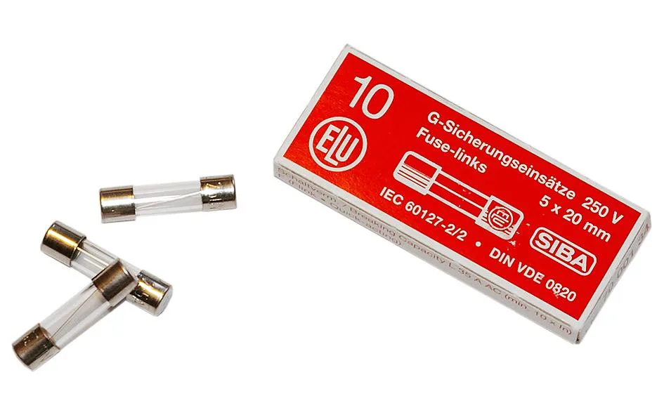 SIBA 7000134.6,3 Finsäkring 5x20 mm, snabb, 10-pack 6,3 A