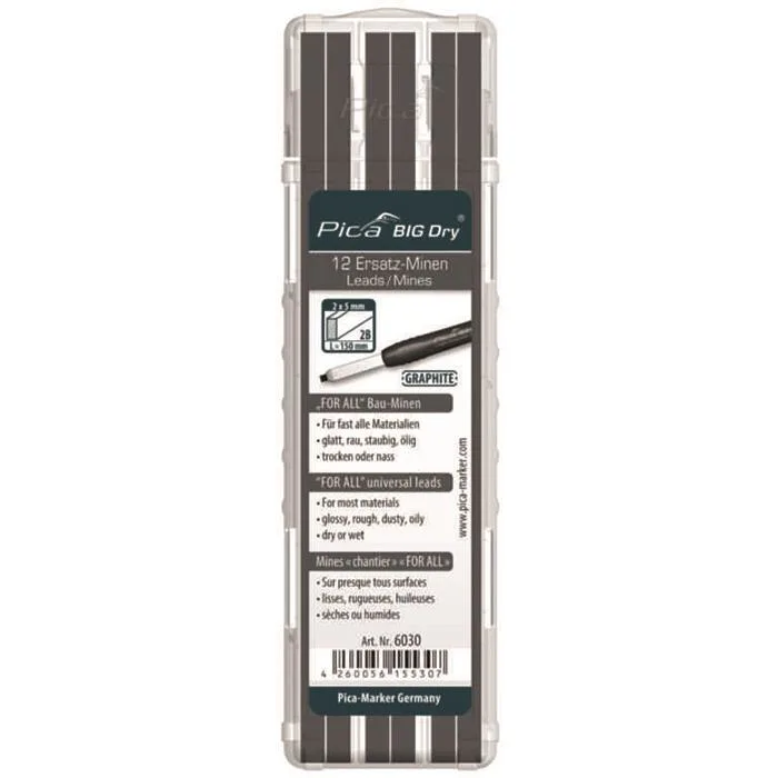 Pica BIG-Dry Grafitstift 12-pack