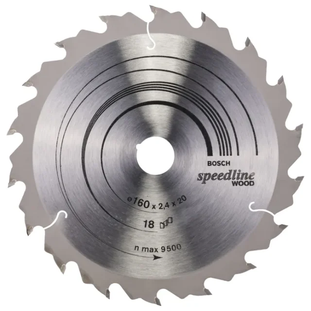 Cirkelsågklinga Bosch Power Tools PRO Wood 160 mm, 20 mm, 18 tänder, 2,2 mm, Handcirkelsåg