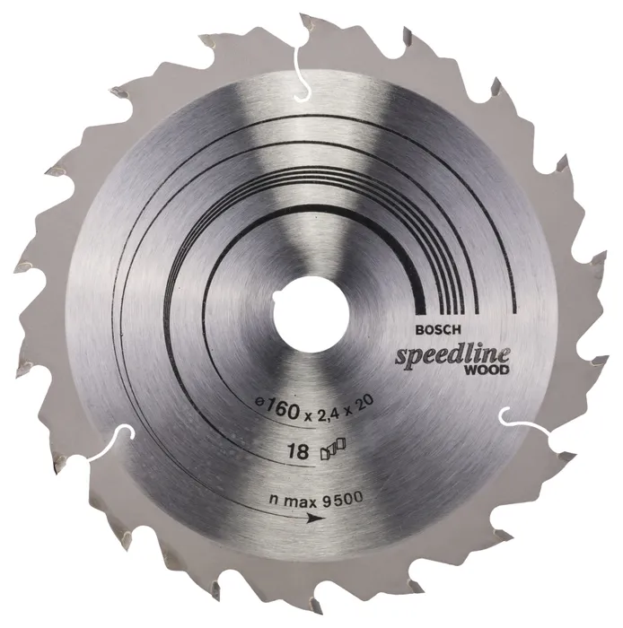 Cirkelsågklinga Bosch Power Tools PRO Wood 160 mm, 20 mm, 18 tänder, 2,2 mm, Handcirkelsåg