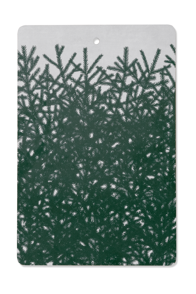 Granris skärbräda 21x31 cm, Vit-grön