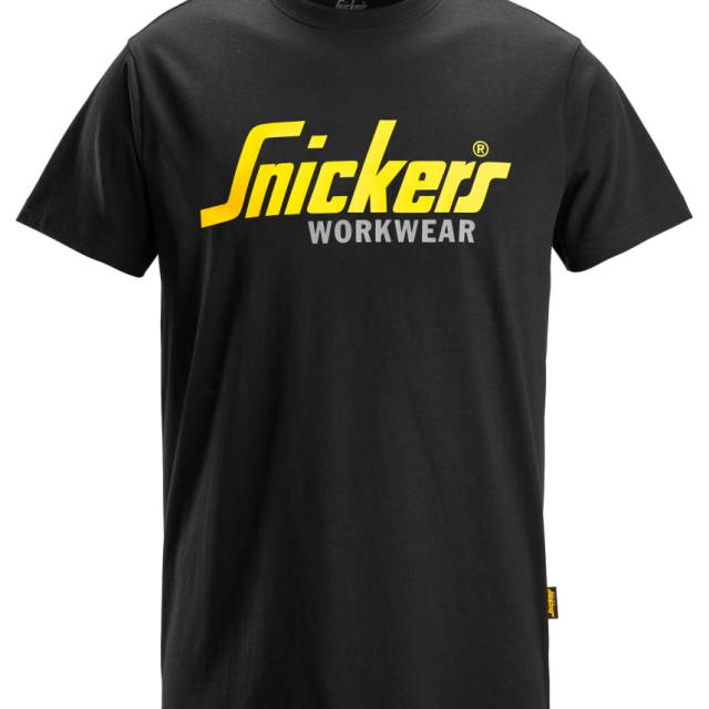 T-SHIRT SNICKERS WORKWEAR 2586 LOGO SVART XXL, CLASSIC