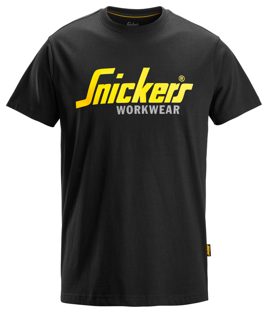 T-SHIRT SNICKERS WORKWEAR 2586 LOGO SVART XXL, CLASSIC