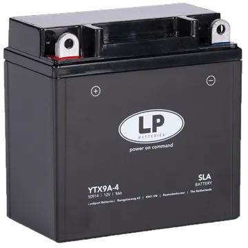 LP Batteries LPYTX9A-4 Startbatteri 12V, 9 Ah
