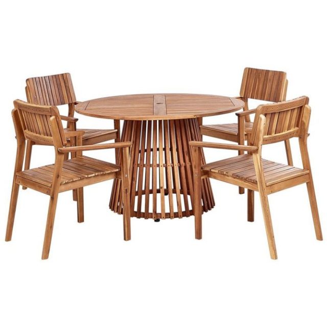 Matsalsset Agello Ljus trä, 4-Sits, Nej