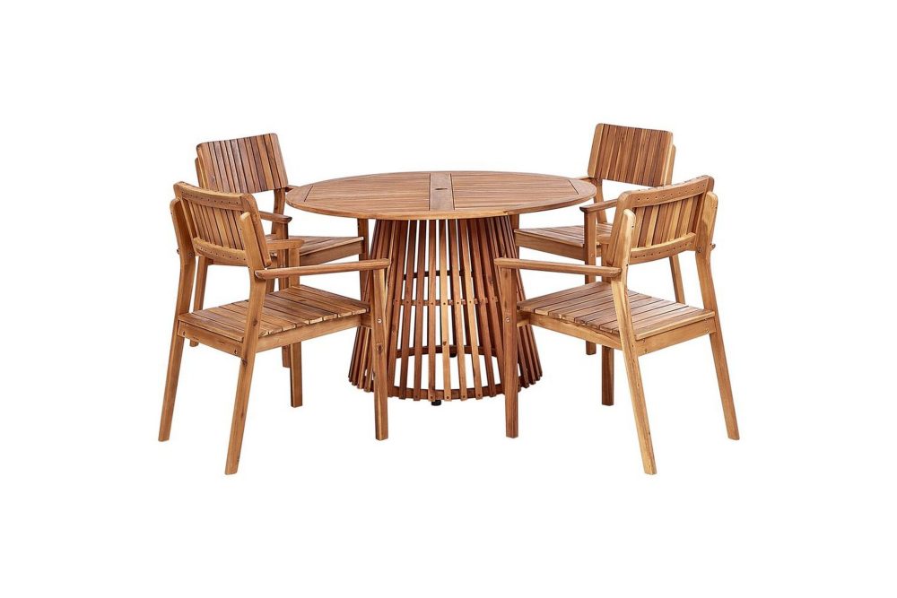 Matsalsset Agello Ljus trä, 4-Sits, Nej