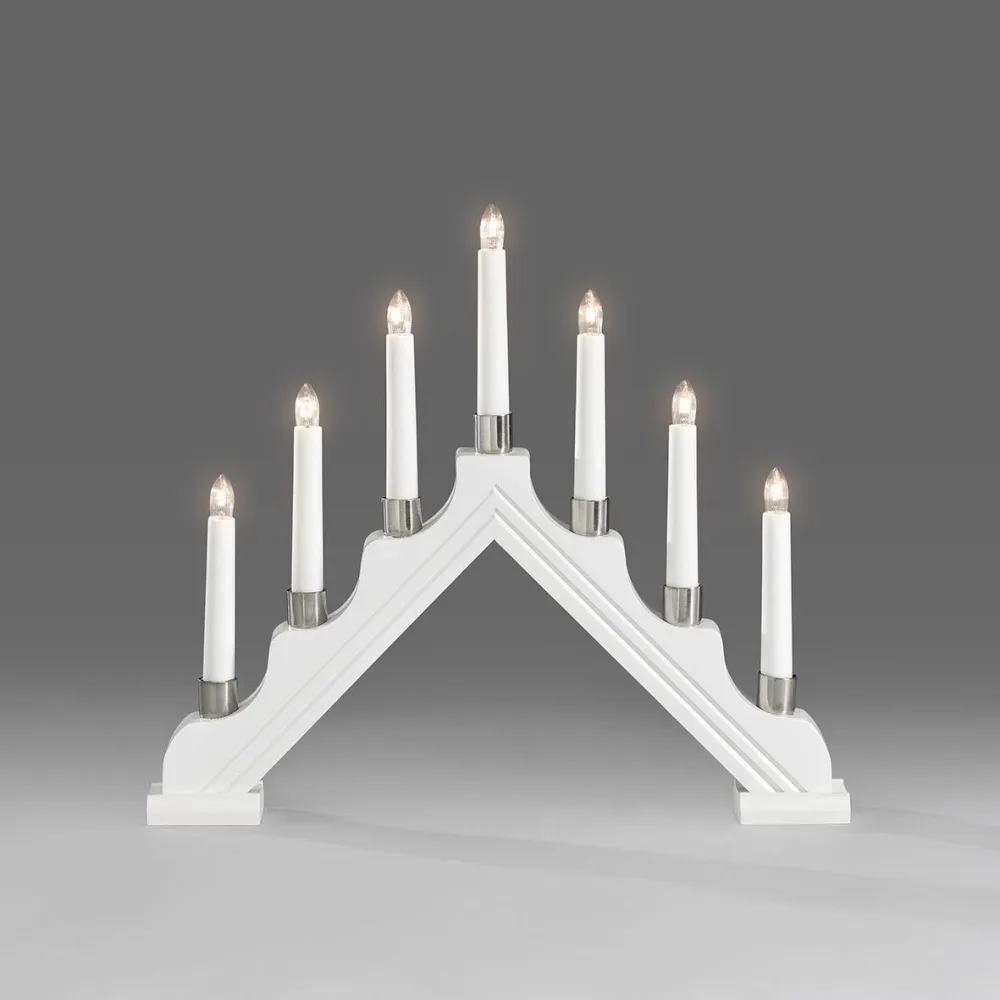 Konstsmide 1041-510 Adventsljusstake 7 ljus röd