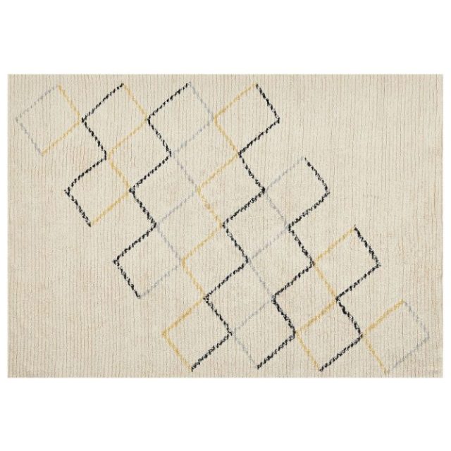 Beige Bomullsmatta 160x230 cm