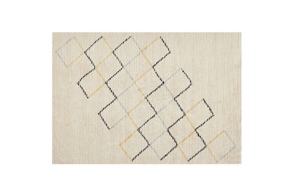 Beige Bomullsmatta 160x230 cm