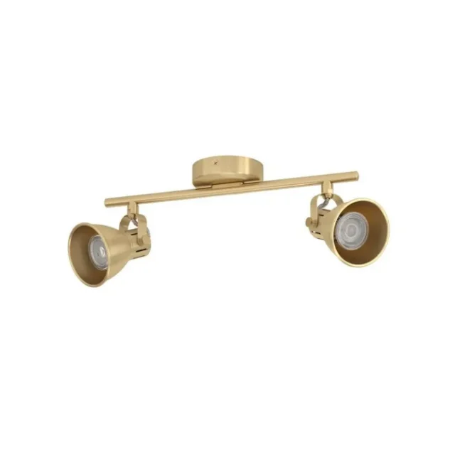 Spotlight Eglo Seras med 2 Lampor Borstad Mässing/Guld