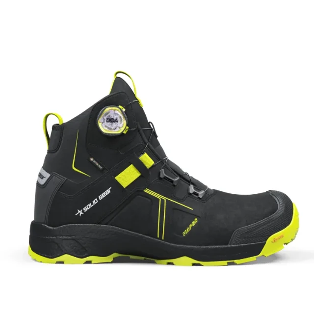 Solid Gear VAPOR 3 Skyddskänga svart/grön 45