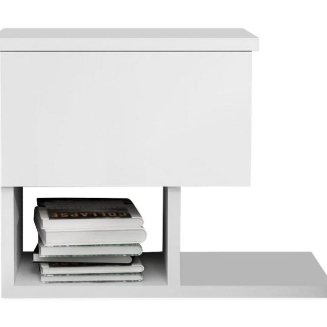 Decorotika Sängbord 46 cm med Förvaring Låda + Hyllor