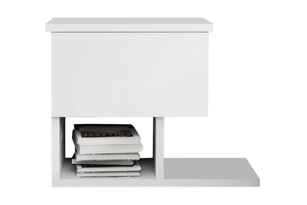 Decorotika Sängbord 46 cm med Förvaring Låda + Hyllor