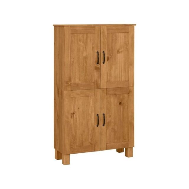 Badrumsskåp Alby 75x30x130 cm, Betsad/Vax