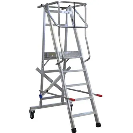 Laggo 7250 Arbetsplattform med skyddsräcke och hjul 250 cm - Bild 2