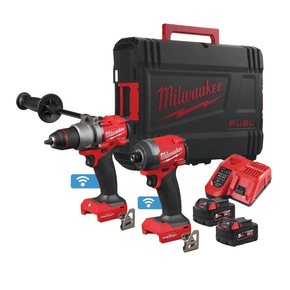 Milwaukee M18 ONEPP2A3-502X Verktygspaket med batteri och laddare