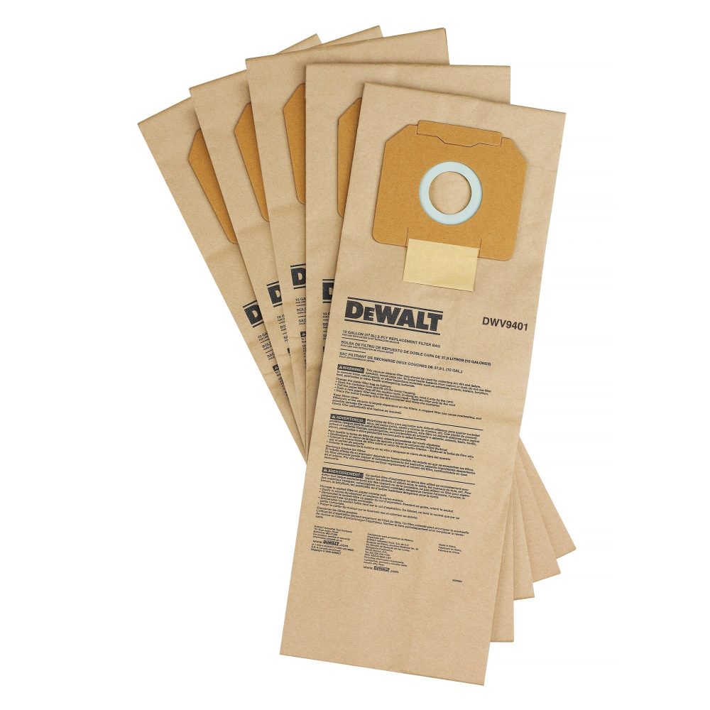 Kjøp Dewalt Støvsugerpose 5-pack, DWV9401