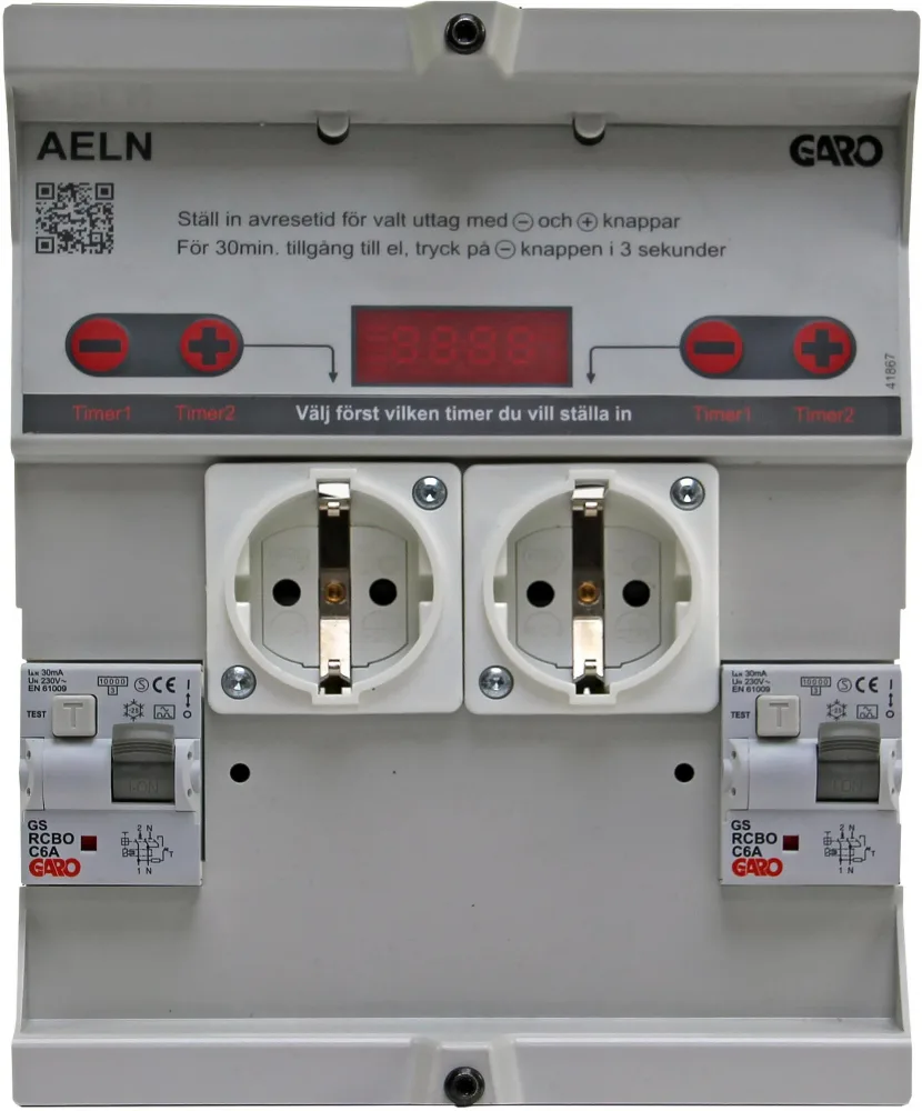 Garo AELN 210-2 Insats tid- och temperaturstyrd 10A utan mätning - Bild 2