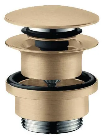 Hansgrohe 50100140 Tryckpluggventil 1 1/4", Push-Open Borstad brons - Bild 2