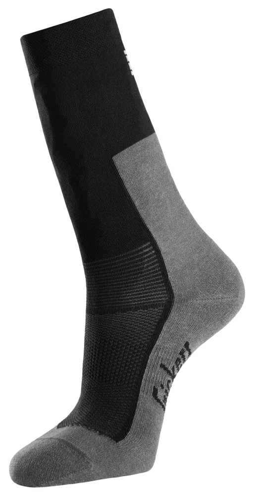 Snickers Workwear 9220-2804 Strumpa 2-pack, svart/grå 45-48