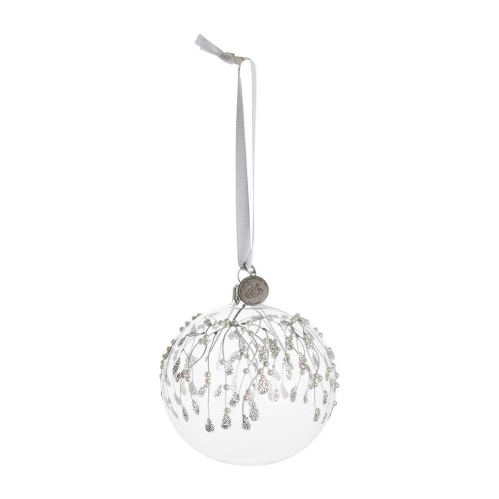 Cadelia julkula mistel Ø8 cm, clear-silver