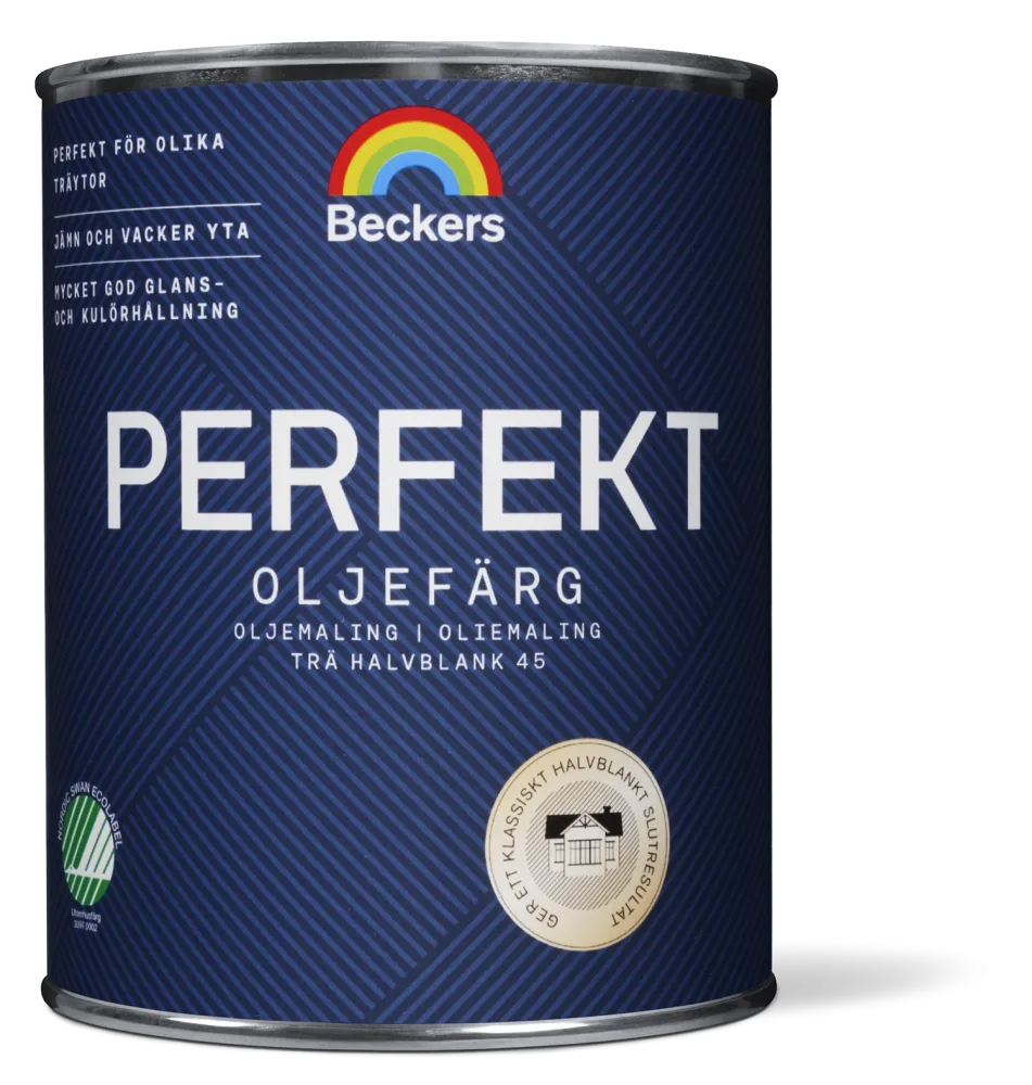 Beckers Perfekt Oljefärg halvblank Valfri kulör