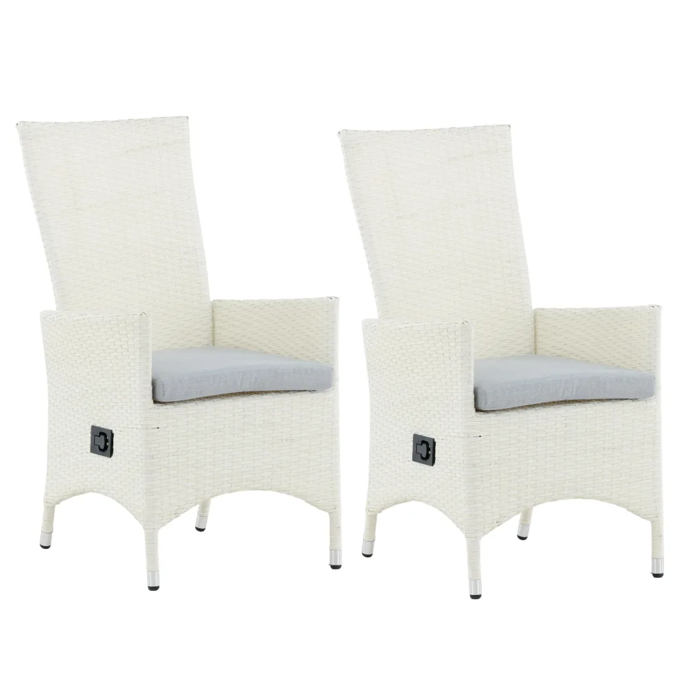 Venture Home Padova 7230-001 Karmstol 2-pack Svart/Grå