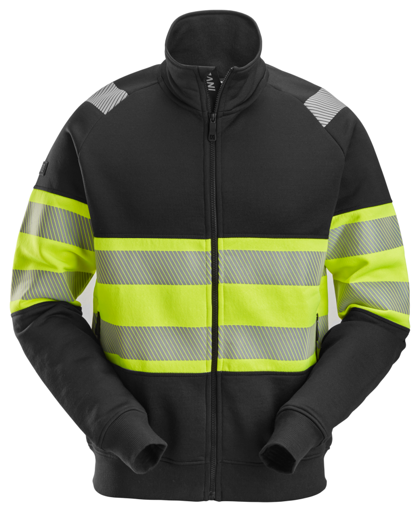 JACKA SNICKERS WORKWEAR VARSEL KL 1, SVART/VARSELGUL M