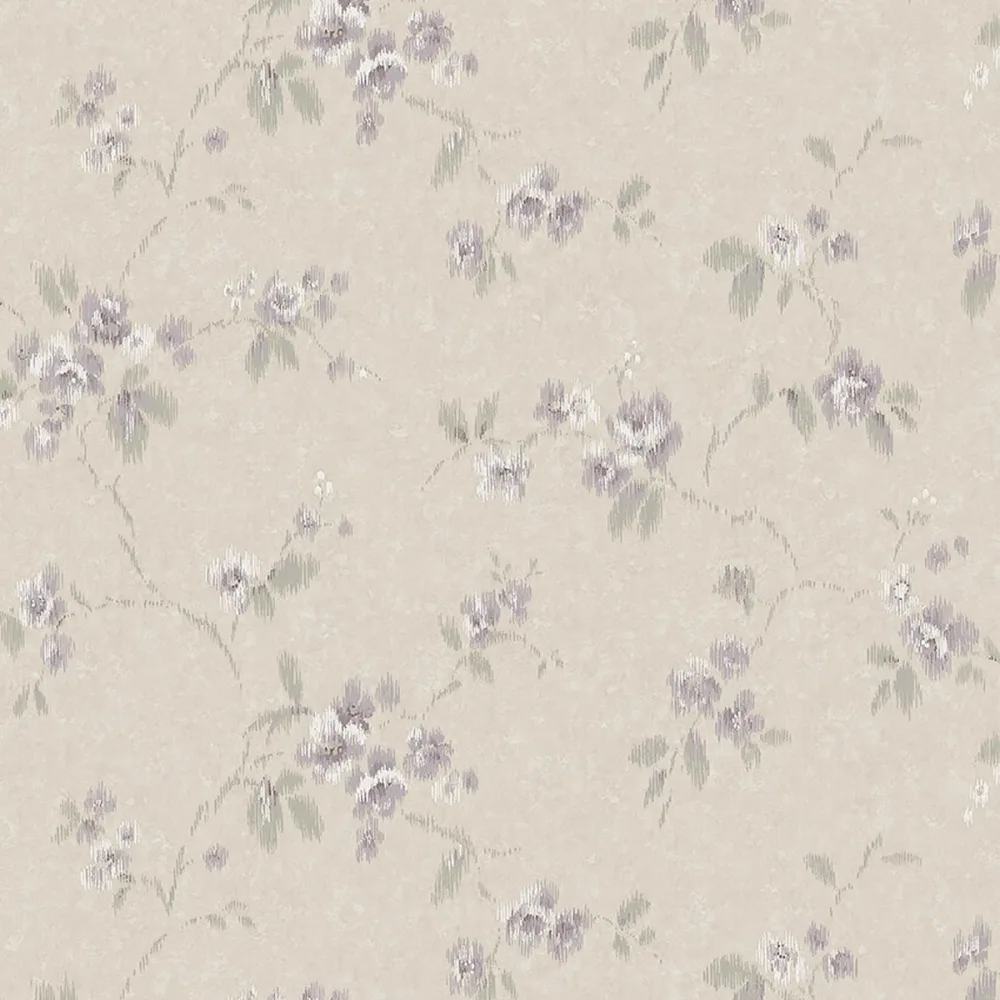 Tapet Dreamy Escape Vintage Rose 4256 Lila Blommig