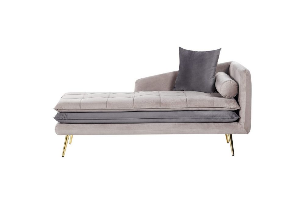 Schäslong Gonesse Beige, Grå, Guld