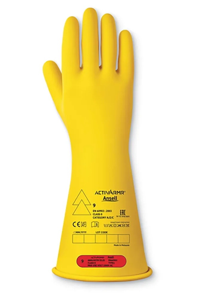 Ansell ActivArmr RIG014Y Handske lågspänning 10