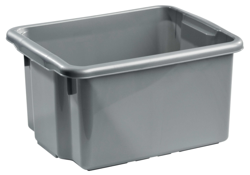 FÖRVARINGSBOX NORDISKA PLAST SILVER 15L