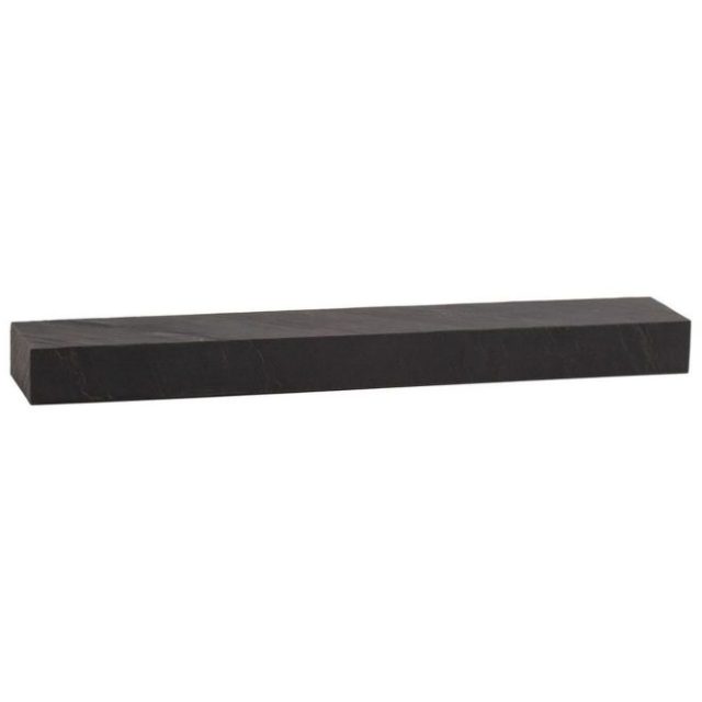 Vägghylla Wohnling svart stenoptik, väggmonterad, svävande hylla, modern loftstil 120 cm