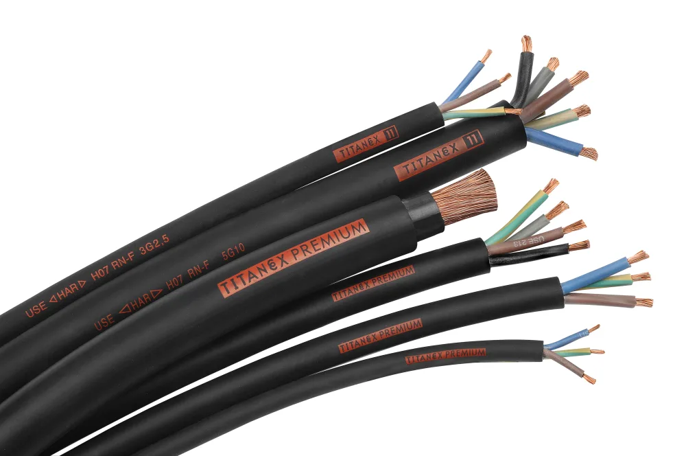 Nexans TITANEX Gummikabel 4G16 mm² ledararea 1 m, kapad - Bild 2