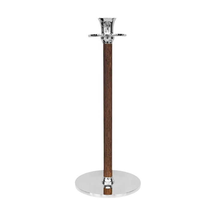 Alto Basso ljusstake 35 cm, Förnicklad mässing