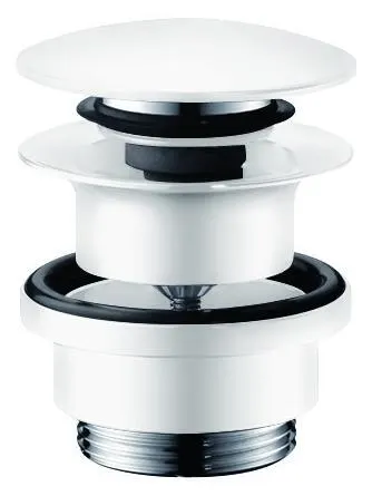 Hansgrohe 50100670 Bottenventil för tvättställ, Push-Open, 1 1/4" Mattsvart
