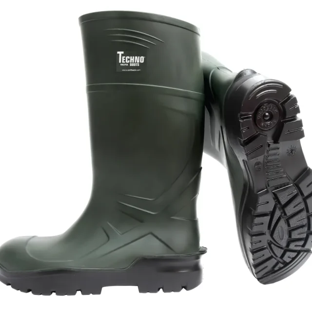 Techno Boots S5 Skyddsstövel grön, PU 49