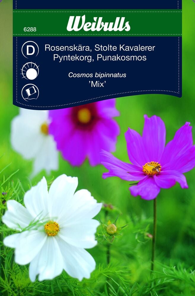 Fröpåse Weibulls Vita och rosa blommor