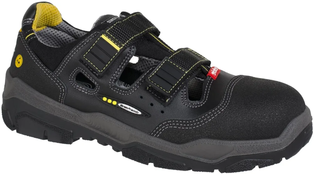 Jalas 1510 Antislip Skyddssko S1, svart, bred 43