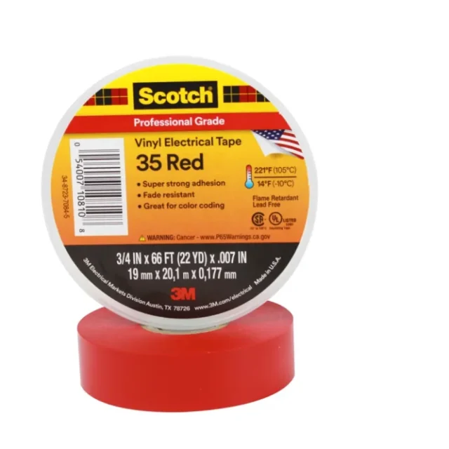 3M Scotch 35 Eltejp 19mm, 20m, blå