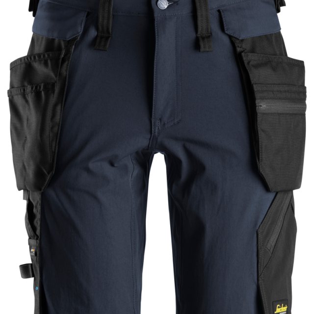 SHORTS SNICKERS WORKWEAR 6108 AVTAGB HF LW 46, MARIN/SVART