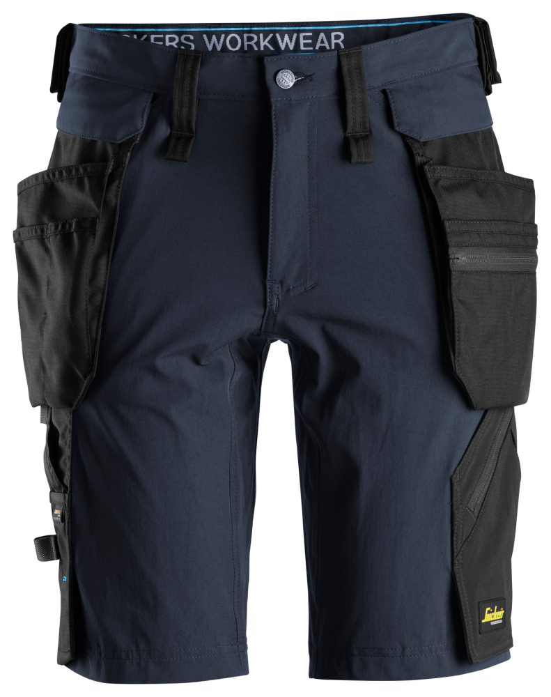 SHORTS SNICKERS WORKWEAR 6108 AVTAGB HF LW 46, MARIN/SVART