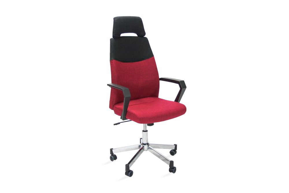 Kontorstol DOMINIC 58x59xH1135-121 röd/svart