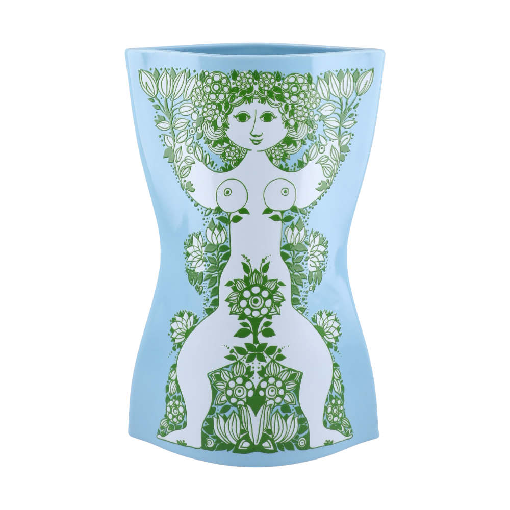 Nina vas, Ljusblå-grön, 28,5 cm