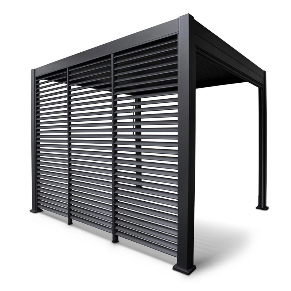 Lamellvägg för gazebo Mirador-111 123,5 cm