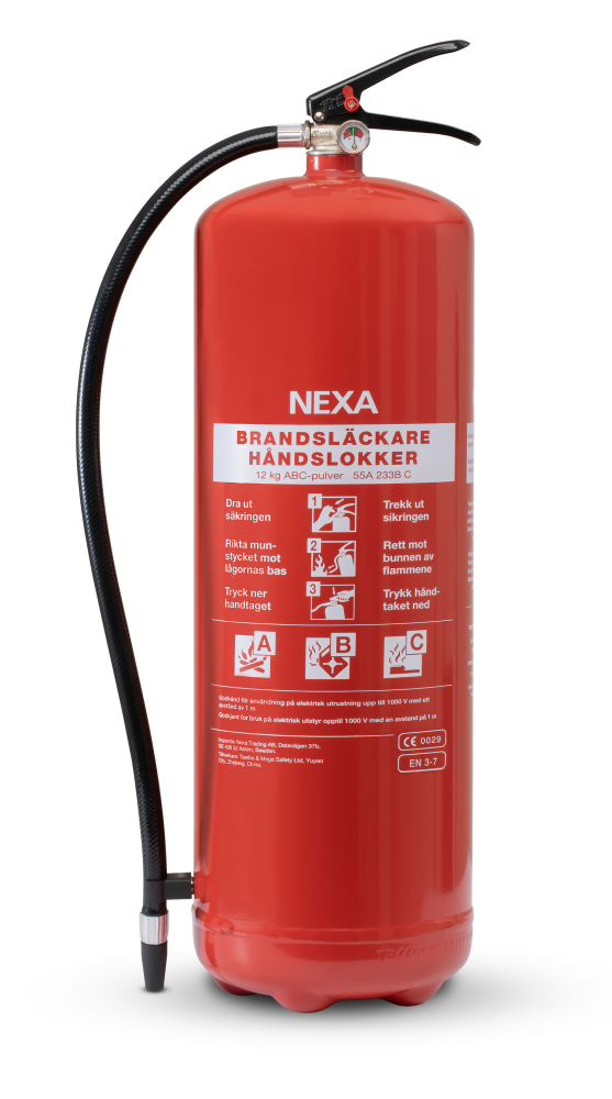 BRANDSLÄCKARE NEXA PULVER RÖD 12KG