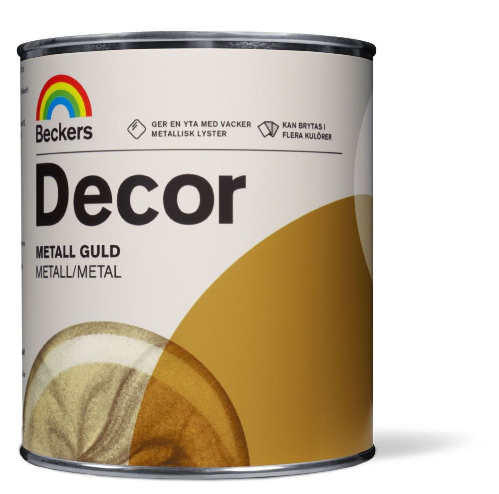 DEKORFÄRG METALL SILVER 0,75L DECOR