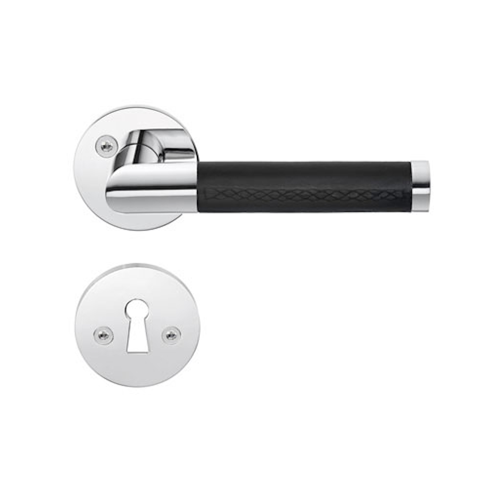 Innerdörrhandtag Design 125mm Polerad Krom Beslagsboden B858KN